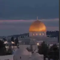 اذان مغرب در مسجد الاقصی