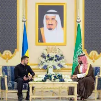 محمد بن سلمان، ولیعهد عربستان با زلنسکی دیدار کرد