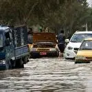  آبگرفتگی خیابان‌ها در عراق به‌دلیل بارش شدید