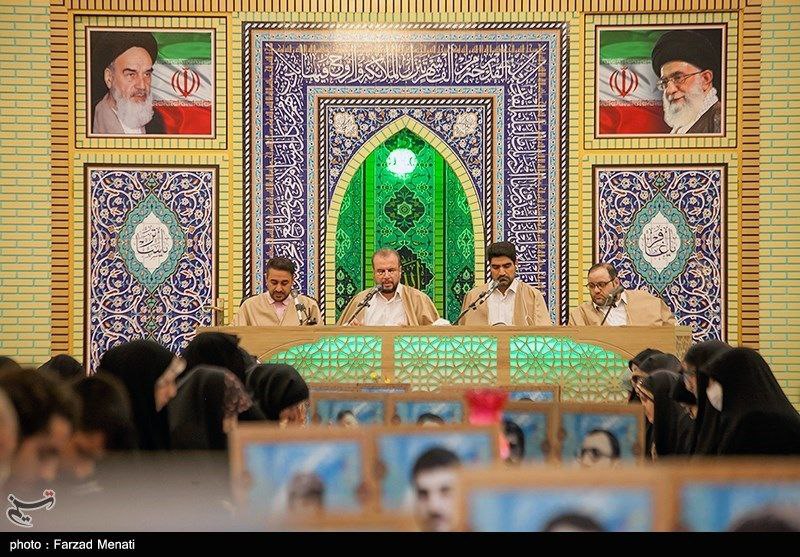 مراسم جزخوانی قرآن کریم در حسینیه شهدا شهر کرمانشاه 