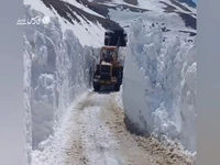 حجم برف در مسیر خلخال به ماسوله