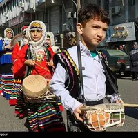 عکس/ استقبال از نوروز با کارناوال شادپیمایی در شرق گیلان