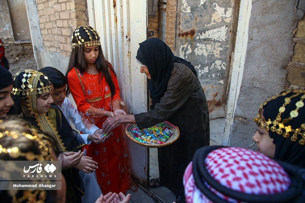 جشن گرگیعان در محله عامری اهواز