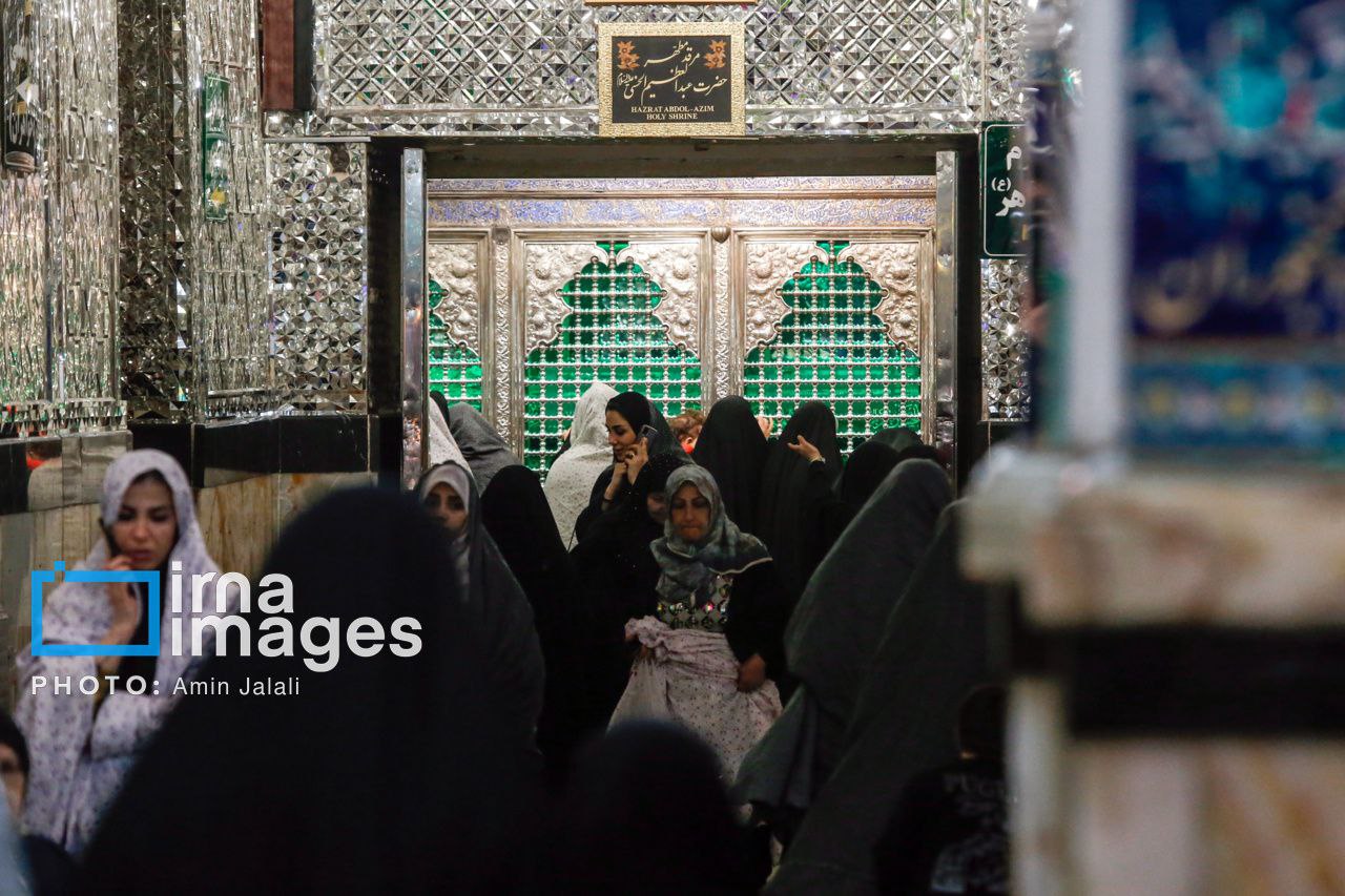 عکس/ سفره افطار در حرم حضرت عبدالعظیم حسنی (ع)