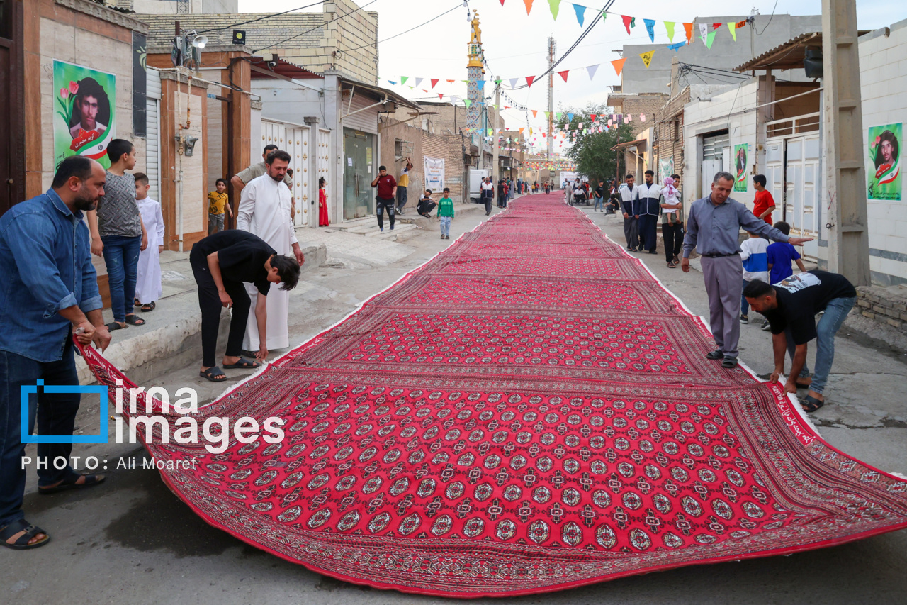 سفره افطاری ۳۰۰ متری 