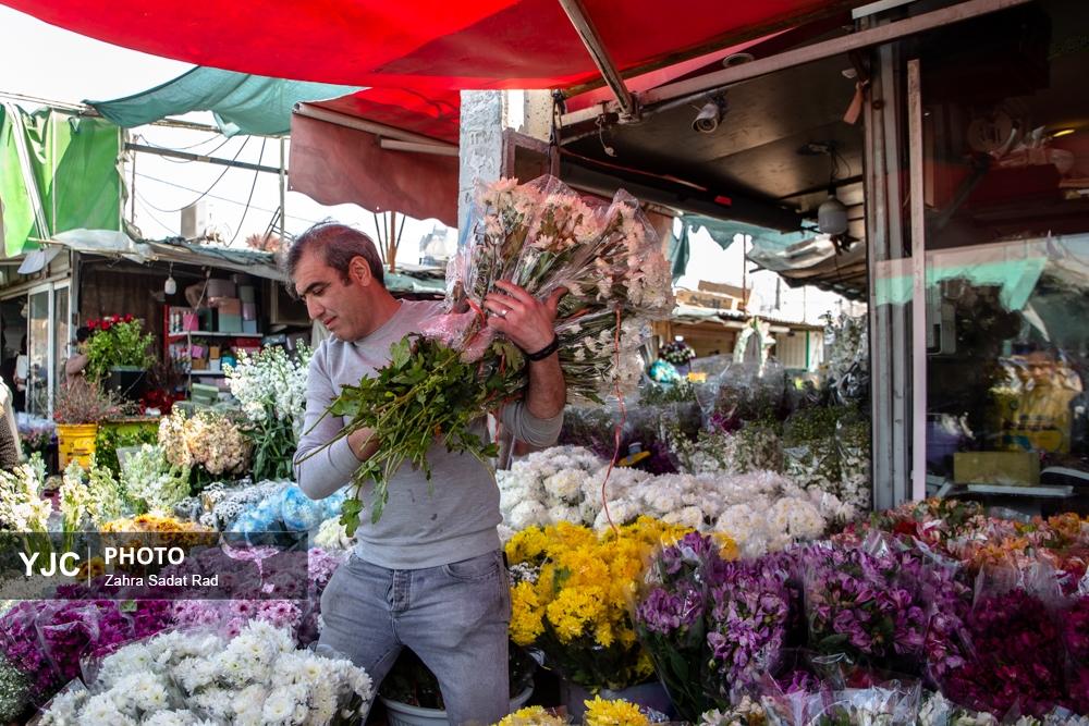 بازار گل محلاتی تهران در آستانه سال ۱۴۰۴