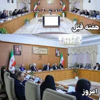 عکس/ صندلی ظریف از جلسات هیات دولت برداشته شد