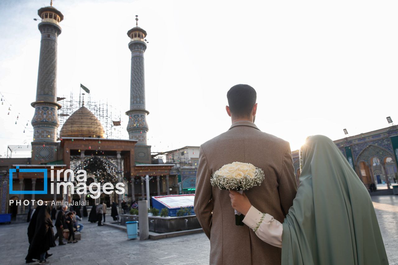 عکس/ سفره افطار در حرم حضرت عبدالعظیم حسنی (ع)