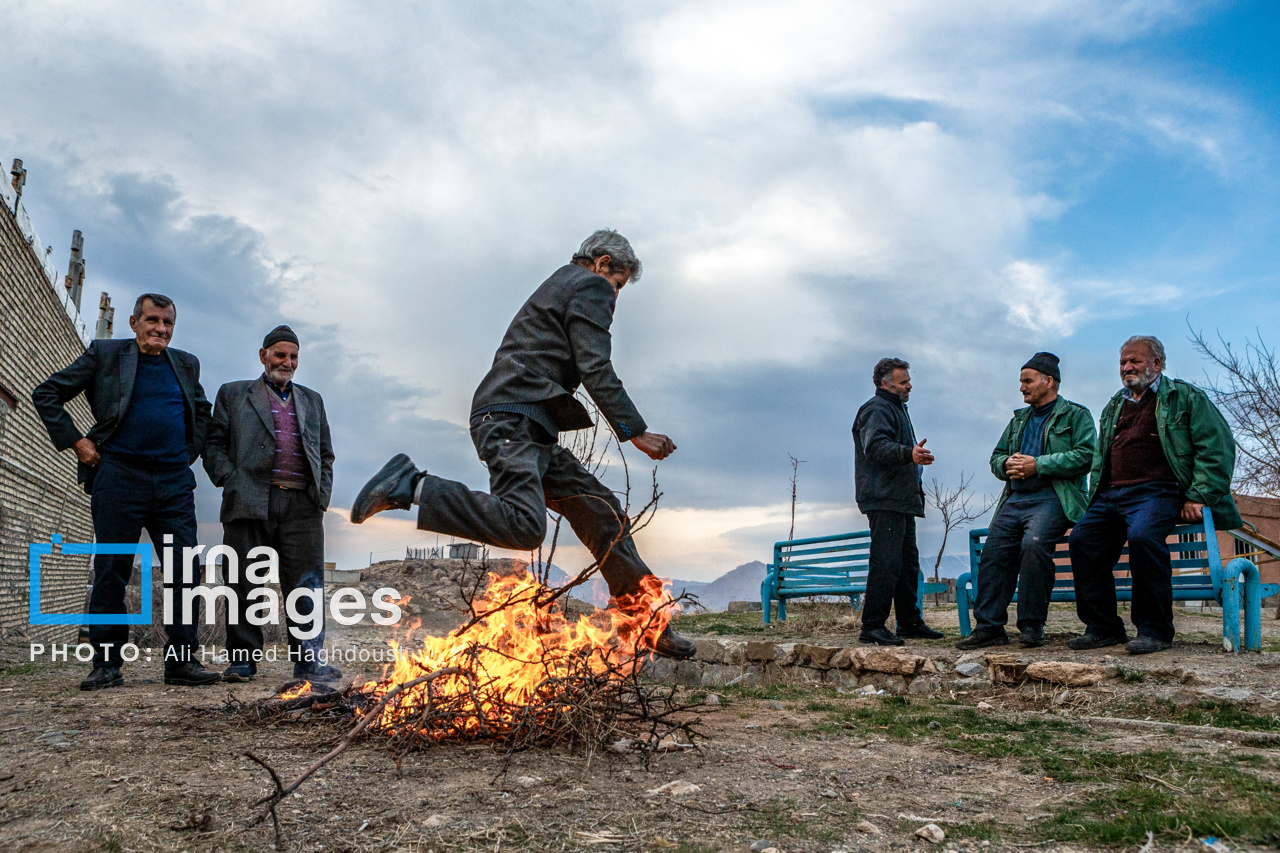 چهارشنبه‌سوری در روستای «زونوزاق»