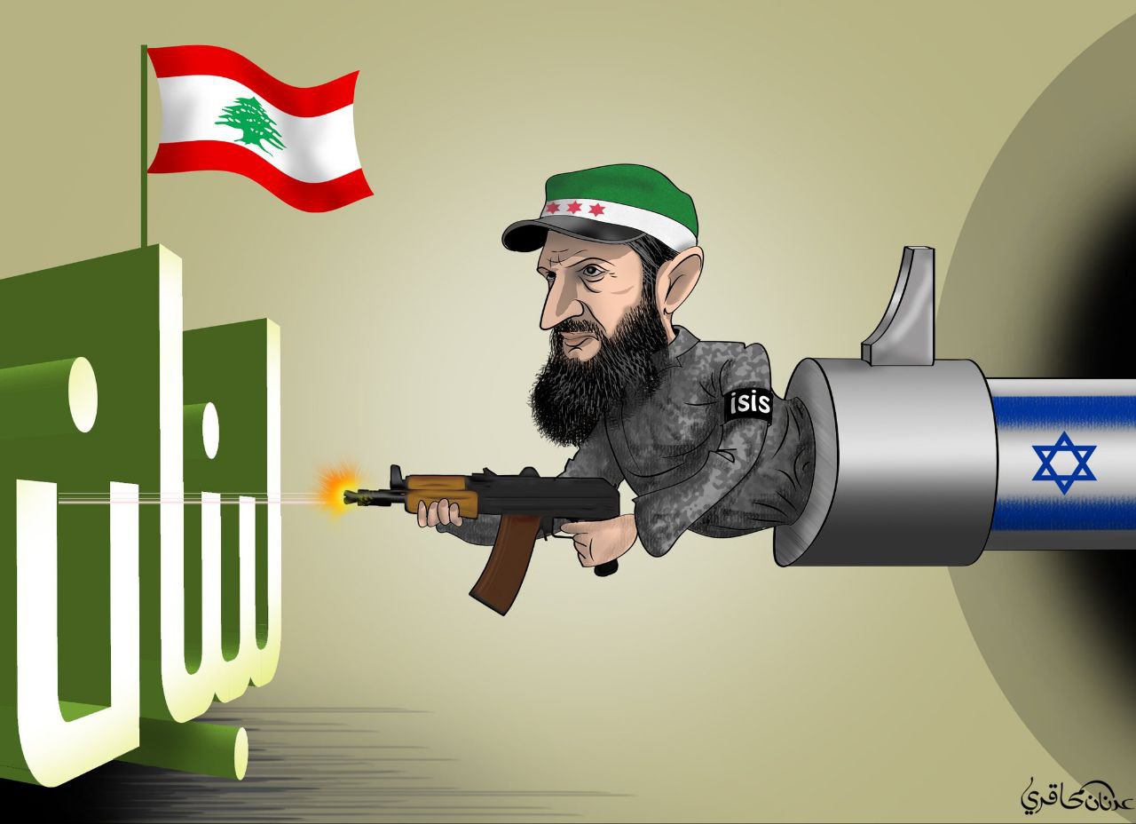 کاریکاتور/ تروریست‌های جولانی نوک پیکان رژیم صهیونیستی