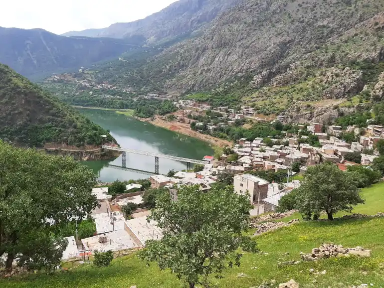 نمایی زیبا از روستای سلین