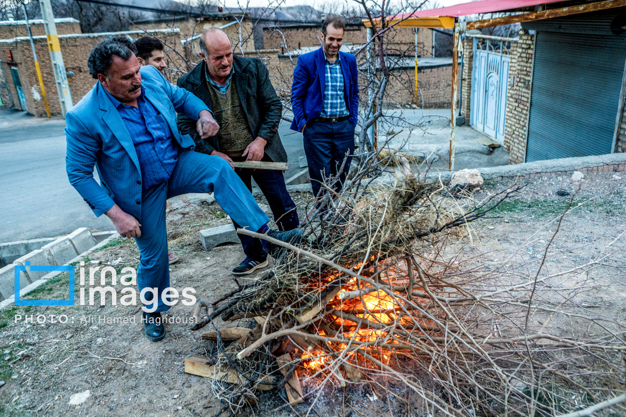 چهارشنبه‌سوری در روستای «زونوزاق»