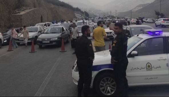 جاده کندوان از مرزن‌آباد مسدود شد