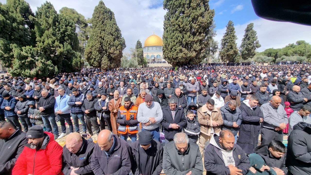 سومین نماز جمعه ماه مبارک رمضان در مسجد الاقصی 