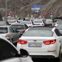 ترافیک سنگین در محور چالوس و آزادراه تهران-شمال