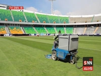 آماده‌سازی ورزشگاه آزادی برای بازی ایران - ازبکستان
