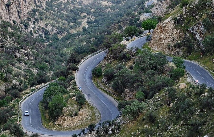 طبیعت زیبا وبهاری جاده دیل