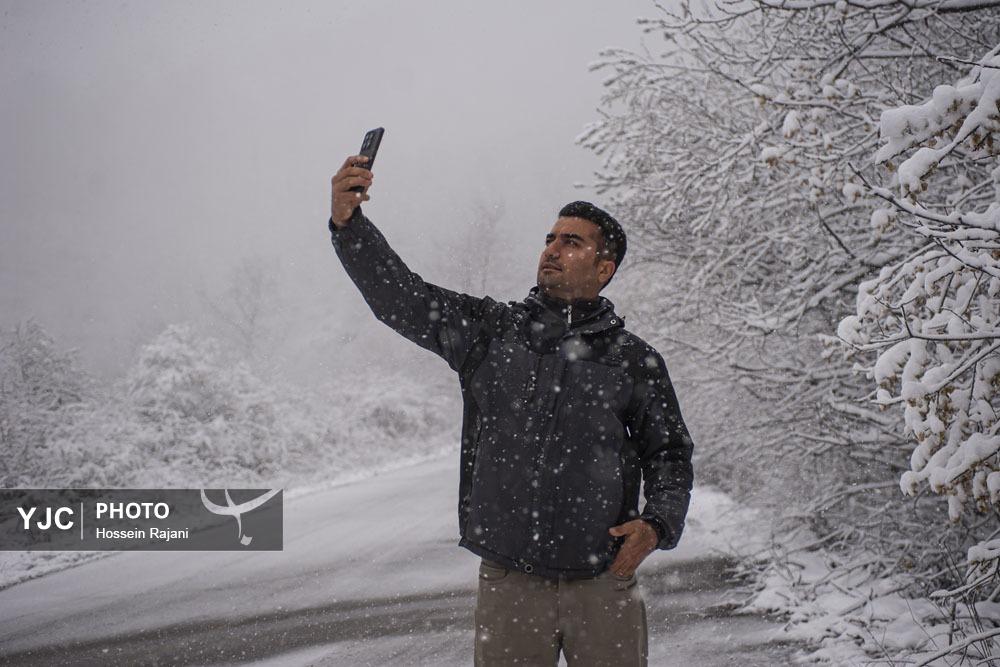 بارش برف بهاری در گلستان