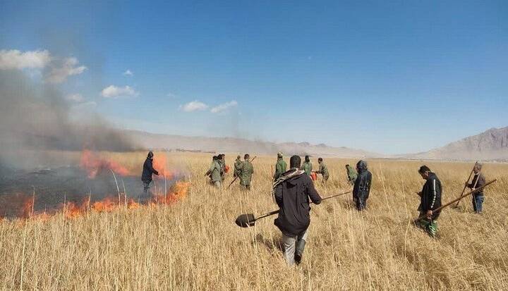 آتشسوزی نیزارهای حاشیه پارک ملی دریاچه ارومیه مهار شد