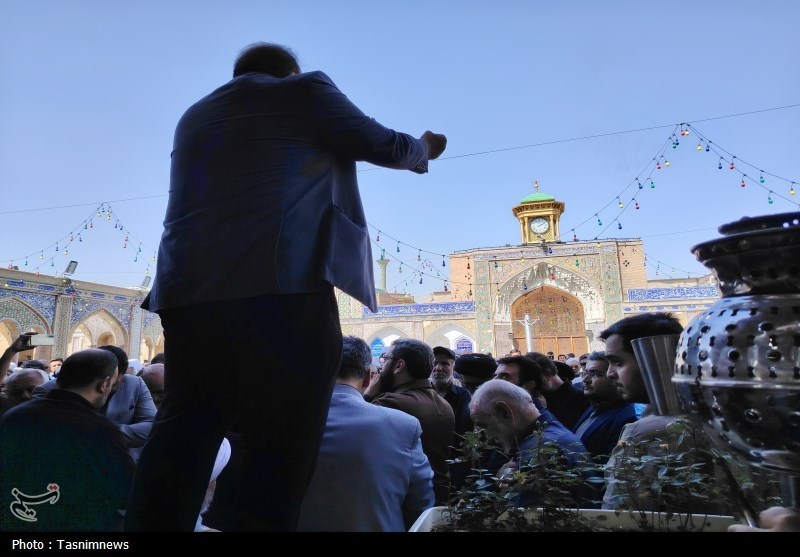 مرد انقلاب و محراب شهر ری در حرم عبدالعظیم(ع) آرام گرفت
