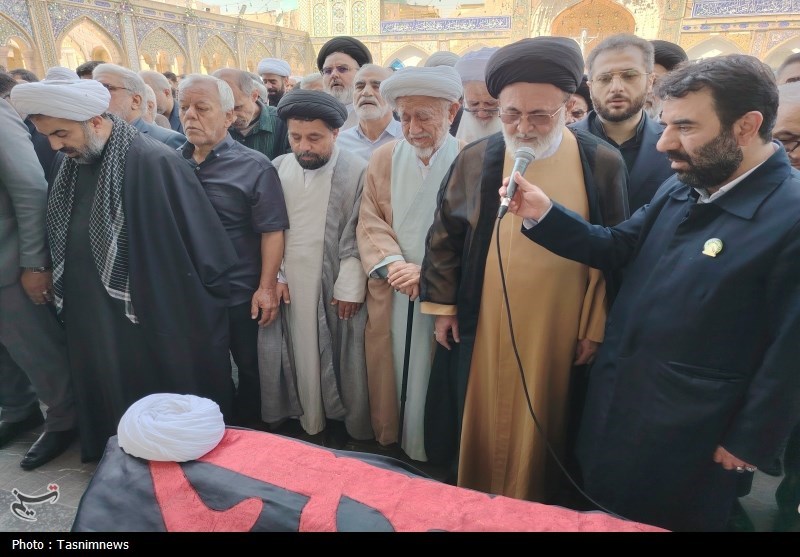 مرد انقلاب و محراب شهر ری در حرم عبدالعظیم(ع) آرام گرفت