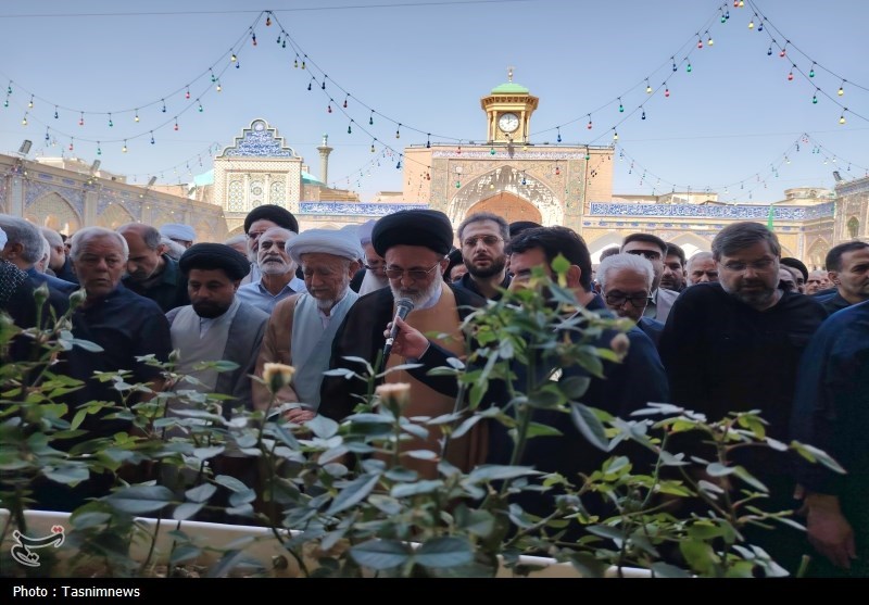 مرد انقلاب و محراب شهر ری در حرم عبدالعظیم(ع) آرام گرفت