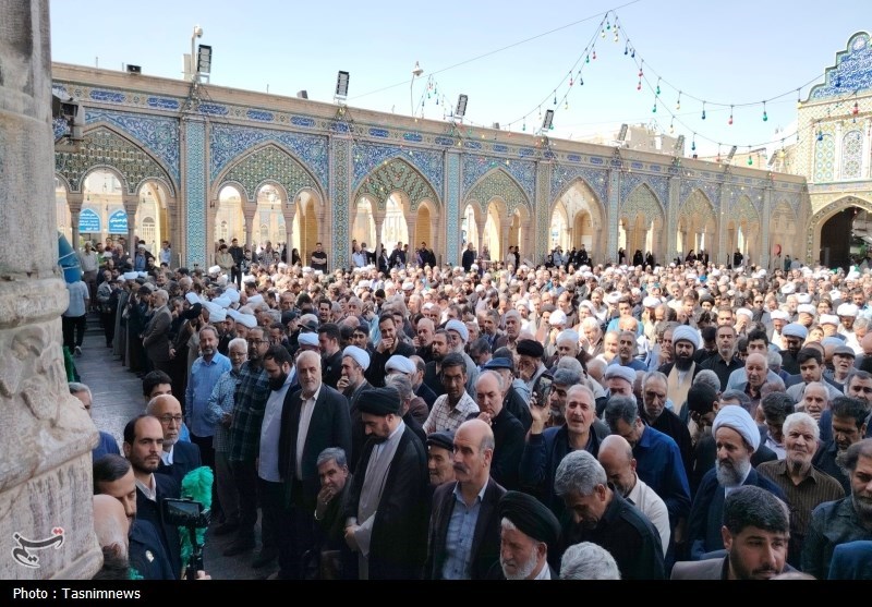 مرد انقلاب و محراب شهر ری در حرم عبدالعظیم(ع) آرام گرفت