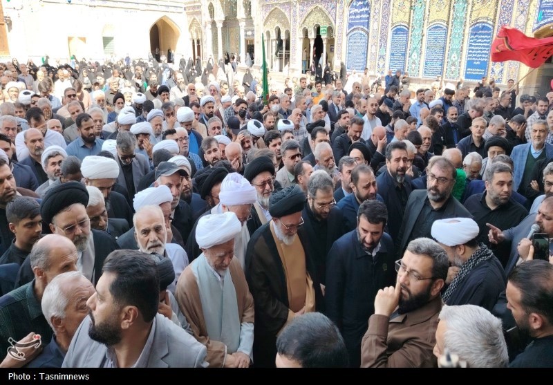 مرد انقلاب و محراب شهر ری در حرم عبدالعظیم(ع) آرام گرفت