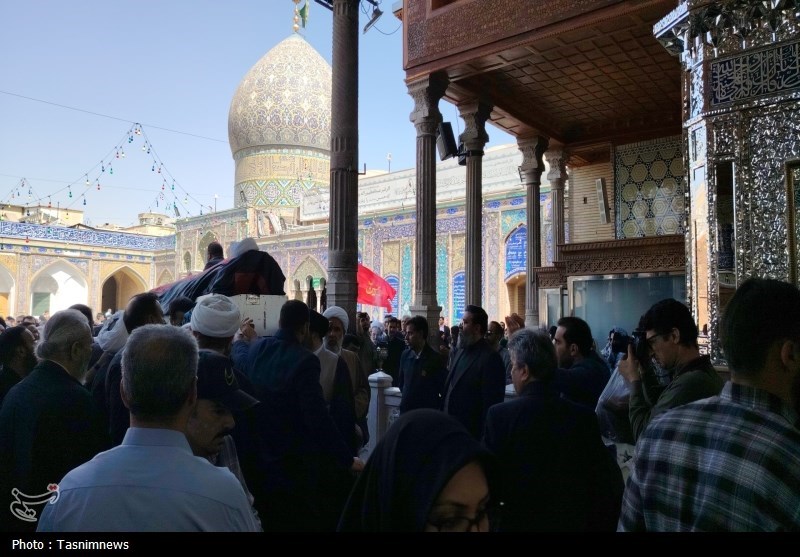 مرد انقلاب و محراب شهر ری در حرم عبدالعظیم(ع) آرام گرفت
