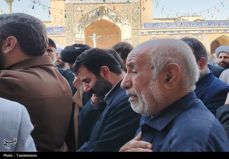 مرد انقلاب و محراب شهر ری در حرم عبدالعظیم(ع) آرام گرفت