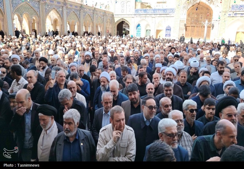 مرد انقلاب و محراب شهر ری در حرم عبدالعظیم(ع) آرام گرفت