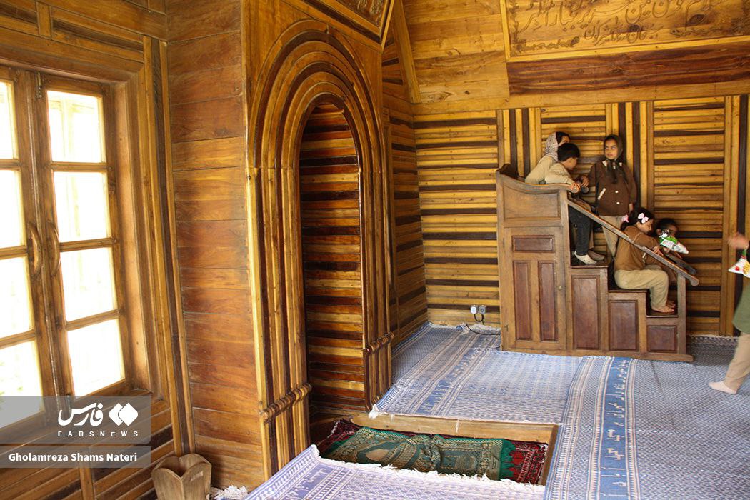 عکس/ مسجد تمام چوبی در نیشابور
