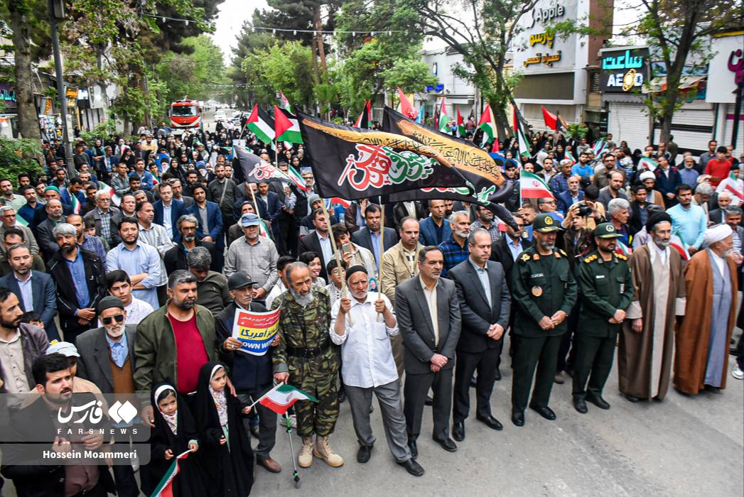 تجمع بجنوردی‌ها در محکومیت جنایات اسراییل