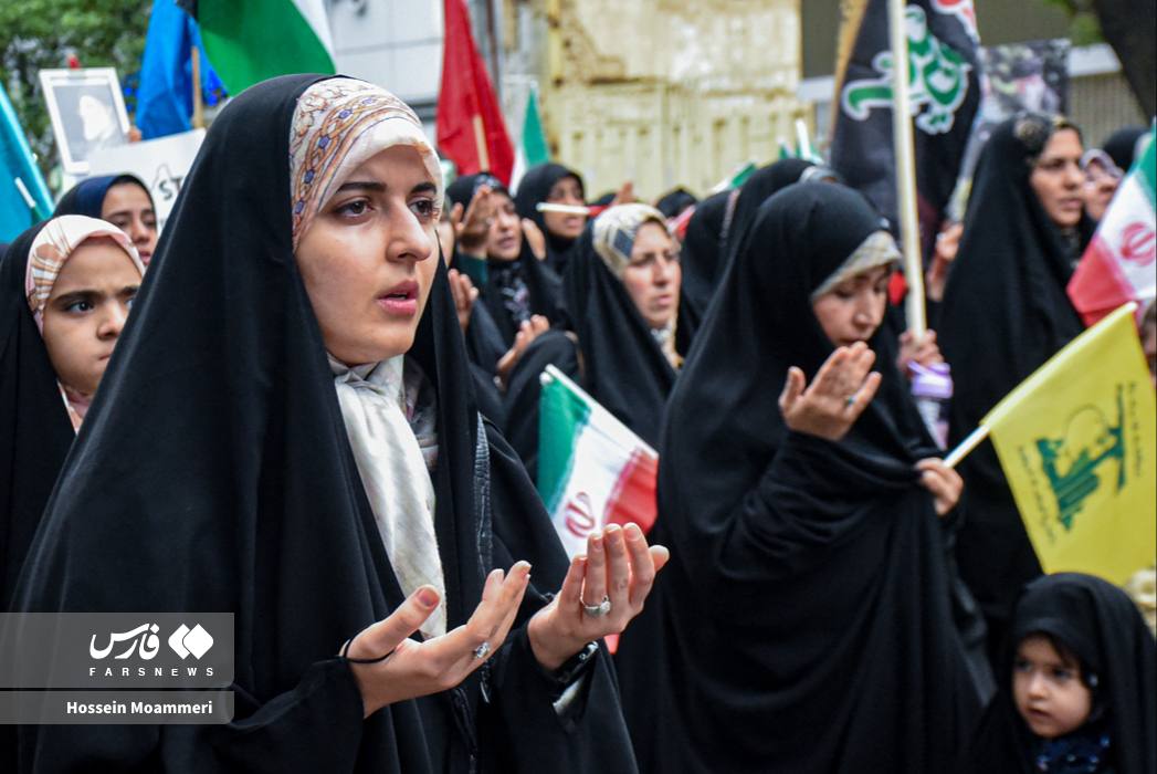 تجمع بجنوردی‌ها در محکومیت جنایات اسراییل