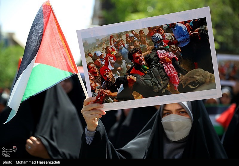 تجمع دانشجویان دانشگاه تهران در حمایت از مردم مظلوم غزه