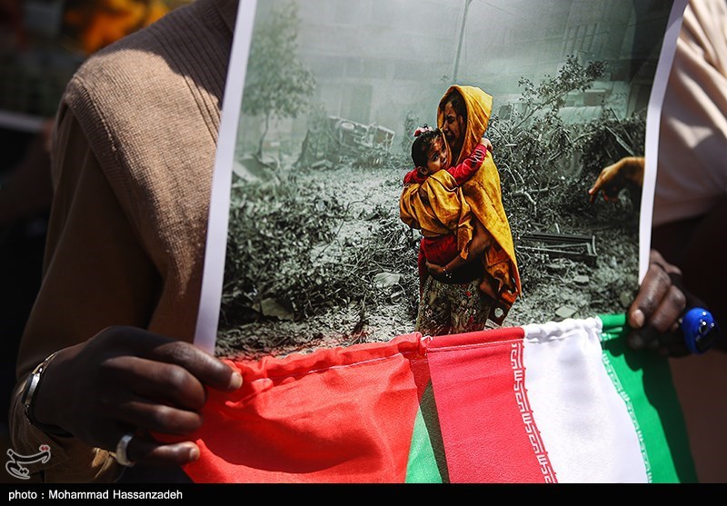 تجمع دانشجویان دانشگاه تهران در حمایت از مردم مظلوم غزه