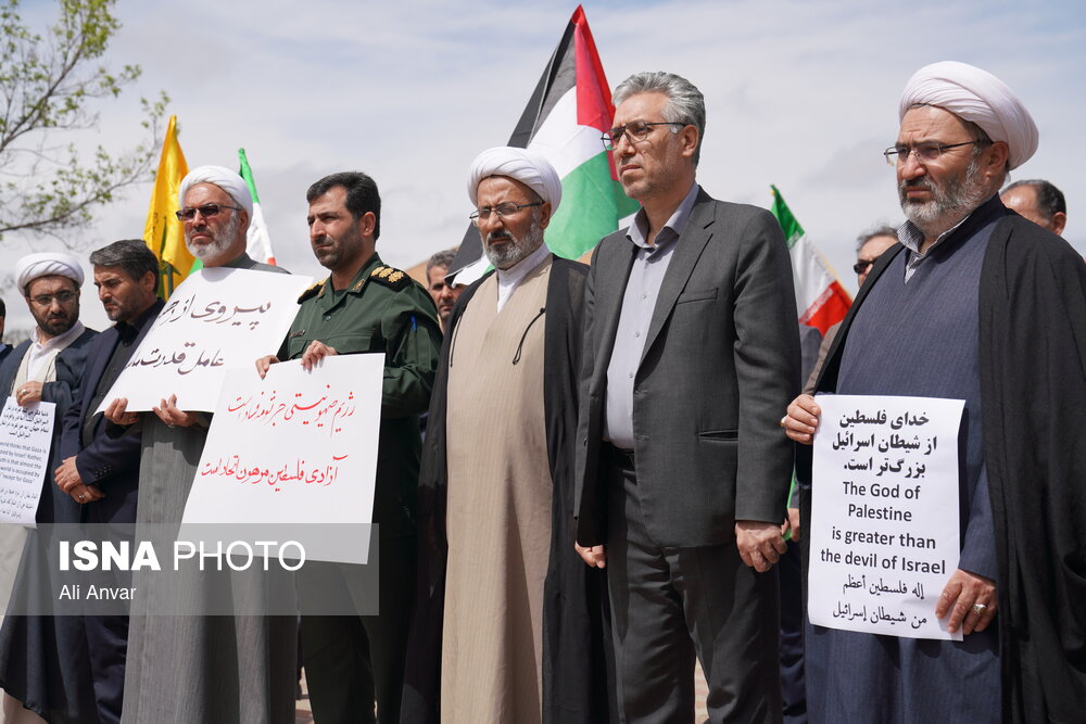 تجمع دانشگاهیان اردبیل در حمایت از مردم غزه