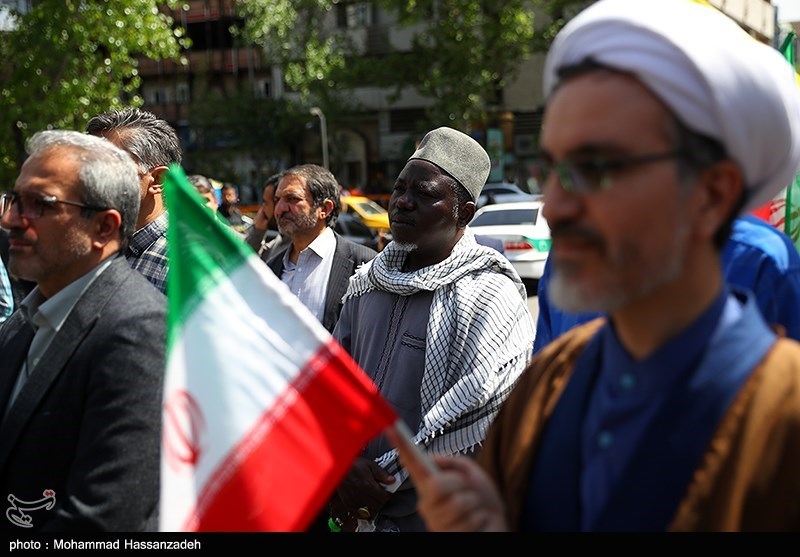 تجمع دانشجویان دانشگاه تهران در حمایت از مردم مظلوم غزه