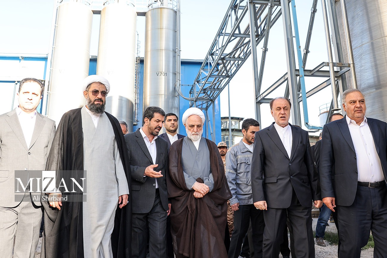 عکس/ بازدید رئیس قوه قضاییه از کارخانه «صنایع پتروشیمی هگمتانه» همدان
