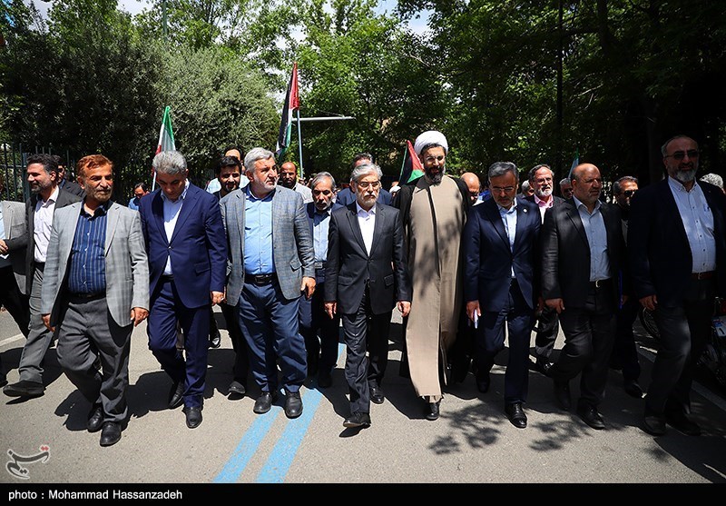 تجمع دانشجویان دانشگاه تهران در حمایت از مردم مظلوم غزه