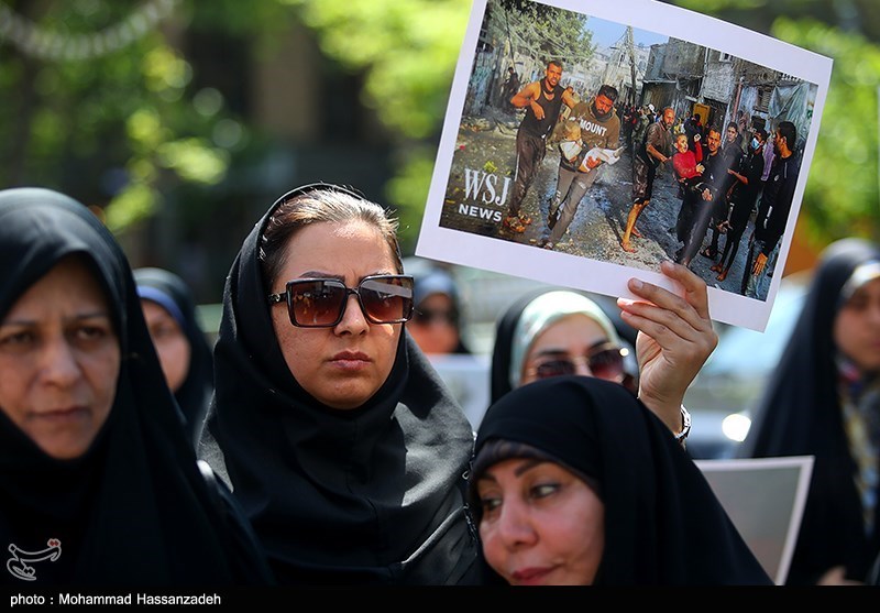 تجمع دانشجویان دانشگاه تهران در حمایت از مردم مظلوم غزه