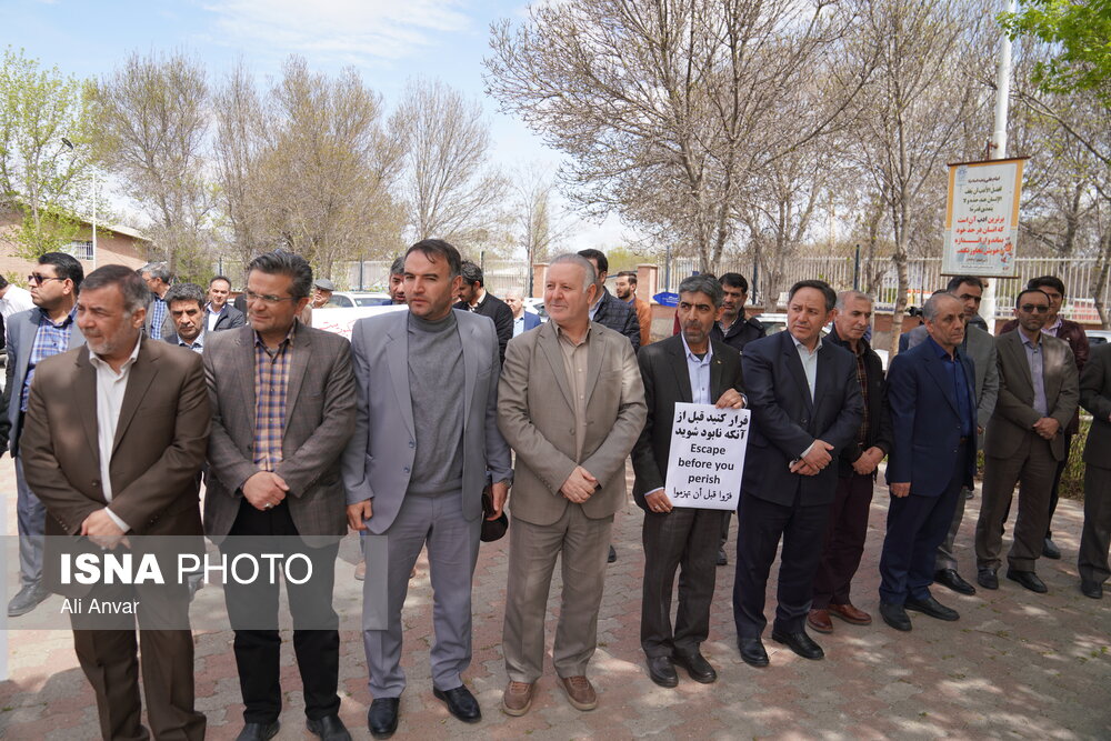 تجمع دانشگاهیان اردبیل در حمایت از مردم غزه