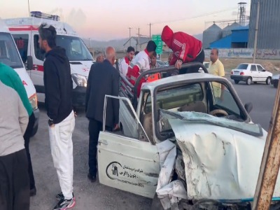 تصادف در محور ازنا ـ دورود با ۴ مصدوم