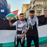 همبستگی مردم بلژیک با فلسطین و غزه