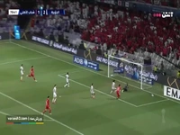 برخورد ضربه سردار آزمون به تیردروازه الجزیره