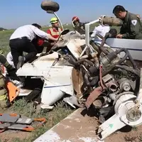 سقوط بالگرد آموزشی؛ خلبان و کمک خلبان مصدوم شدند
