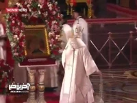 پوتین در مراسم عید پاک مسیحیان شرکت کرد