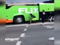 سرقت چمدان های مسافرین اتوبوس در حال حرکت!