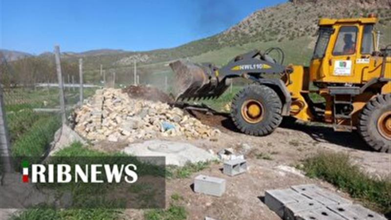 تخریب ۸ بنای غیر مجاز در سلسله