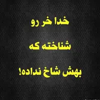 ضرب المثل/ خدا خر رو شناخت شاخش نداد